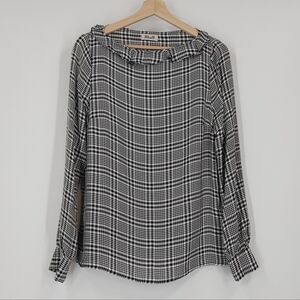 Baum Und Pferdgarten Plaid Blouse